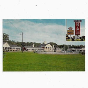 Carte postale des années 1960 de White House Motor Lodge, Richmond, Virginie, Jefferson Davis Hwy. Souvenir de voyage,