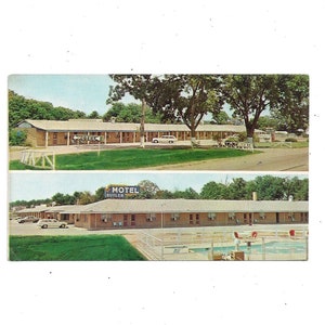 Cartão postal dos anos 1960 Motel Butler, West Plains, Missouri, não postado, impressão de foto, N Highway 63, lembrança de viagem efêmera,
