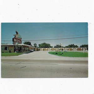 1960er Jahre Postkarte Rancho Cottage, Joplin, Missouri, ungestempelt, Landstraße 71 & 166, Travel Souvenir Ephemera, AAA, Urlaubskarte
