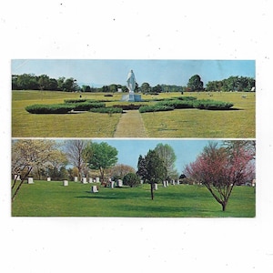 1960er Grand View Friedhof Postkarte, Tuckaleechee Pike, Maryville, Tennessee, Unposted, Vintage Reise Souvenir Ephemera,