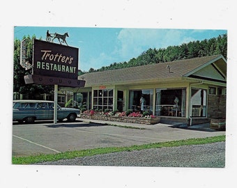 1960 Trotter's Restaurant Postcard from Pigeon Forge, Tennessee, UNPOSTED, Ephemera, Travel Souvenir, Color King