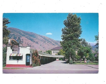 Postcard of Carroll's Modern Motel Cabins, Springfield, Utah, Unposted with Writing on Back, Highways 50 89 91. Travel Souvenir, From 1950s