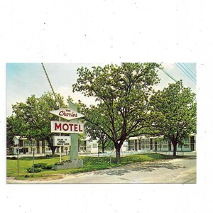 1960s Charles Motel Postcard, Adel, Georgia, Unposted, Publié par R E Drew, Off I-75, Souvenir de voyage,