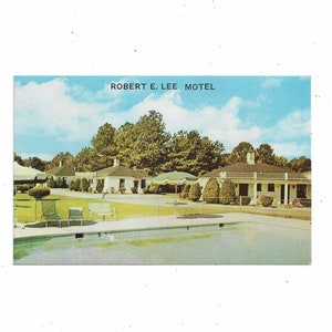 1950er Jahre Postkarte von Robert E. Lee Gasthaus, Chester, Virginia, zwischen Richmond & Petersburg, Reiseandenken,