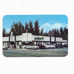 1954 Postkarte Heilman's Beachcomber Restaurant, Clearwater Beach, Florida, Golfküste, ungepostet, Reiseandenken, Cocktail Lounge