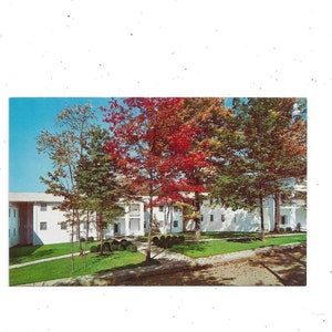 Cartão postal Woodland Lodge, Ridgecrest Baptist Conference Center, Carolina do Norte, não postado, E L Dupuy Photo,