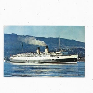 RCP Cartão postal do navio de cruzeiro Princess Marguerite, Canadá, Coast Publishing Co., não publicado, lembrança de viagem,