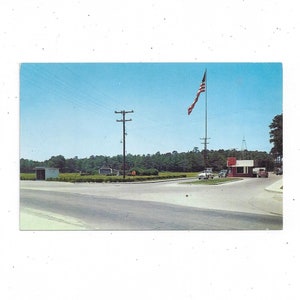 Cartolina Gate 3 della base anfibia della Marina degli Stati Uniti, Little Creek, Virginia Beach, non pubblicata, souvenir di viaggio, struttura di addestramento di metà secolo, riciclo creativo