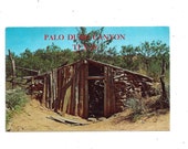 1960s Palo Duro Canyon Postcard, Goodnight 39 s Dugout, Texas, Unposted, Travel Souvenir, Home of music drama quot Texas quot