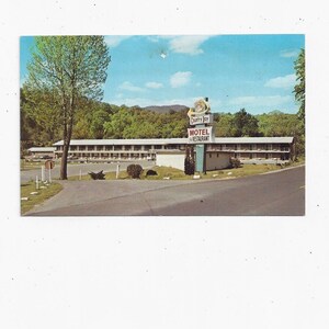 Country Boy Motel & Restaurant Postcard, Big Stone Gap, Virginia, Não postado com escrita, Lembrança de viagem, Da década de 1970, Presente de viagem Upcycle