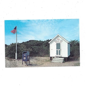Postal de la oficina de correos Salvo de los años 70, Outer Banks, Carolina del Norte, sin enviar por correo, recuerdo de viaje, pequeña, número de correo 27972