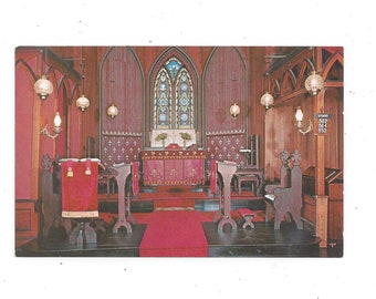 1972 Rugby Christ Church Postcard, Tennessee, Victorian Era Episcopal Church, Unposted with Writing, James N. Keen