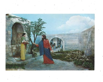 Jacob's Well Scene Postcard at Prince of Peace Memorial, Silver Springs, Florida. From 1950, Unposted Travel Souvenir, Pub. by Koppel Cards