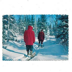 Postal de viaje de nieve de la década de 1970, estado desconocido, sin publicar, recuerdo de efímera de viaje, tarjeta Koppel,