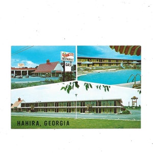 Carte postale couleur des années 1970 de Days Inn Motel, Hahira, Géorgie, Tasty World, UnPosted, Souvenir de voyage, Brooks Photographers
