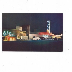 Crawford’s Sea Grill Postcard, Seattle, Washington, Non posté, Pub. par C. P. Johnston Co., 3,5 x 5,5 pouces, Puget Sound, Coral Room, Voyage