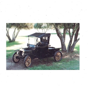 Cartão postal Ford Model T Roadster 1914, Imperial Palace Auto Collection, Las Vegas, Nevada, não postado, Palace Hotel, do show dos anos 1980, Upcycle