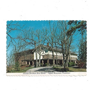 1975 Alexian Brothers Rest Home, Signal Mountain, Tennessee, postado com selo de 9 centavos, mensagem, foto de Terry C Henson