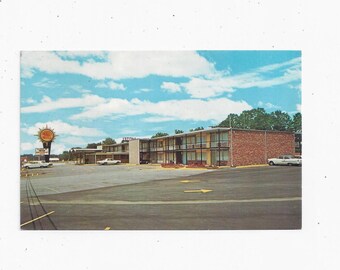 Quality Courts Motel Postcard, Salisbury, North Carolina, I-85 & 52 South, Unposted, From 1960s 1970s, Upcycle Scrapbook, L F Cox Sr Jr