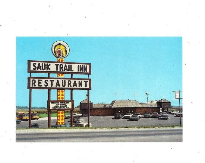 1960s Postcard of Sauk Trail Inn & Restaurant, Annawan, Illinois