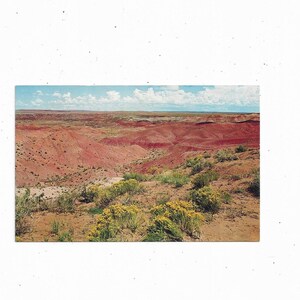 1960er Postkarte von The Painted Desert, Northern Arizona, Unposted, Teil des Versteinerten Forest National Park, Petley Studios, Reise Souvenir