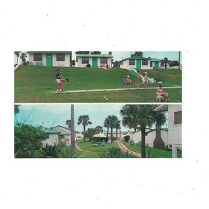Carte postale des années 1960 de Cabana Colony Cottages Motel, Daytona Beach, Floride, Non posté, Sunshine State, Souvenir de voyage