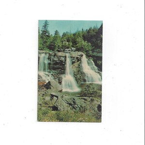 Cartolina a colori del 1970 di Blackwater Falls nello State Park, Virginia, Gitchell's Studio, Unposted, Travel Ephemera