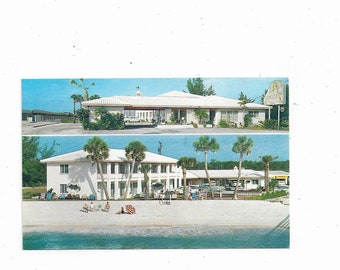 1960s Postcard of La Regina Motel, Clearwater, Florida, Indian Rocks Beach, Gulf Coast, Unposted, Travel Souvenir