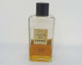 Chanel No 5 Eau De Cologne, 4 Oz, Half Content, Black Cap