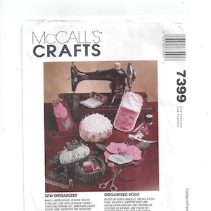 McCall&#39;s 7399 Crafts Pattern, Sew Organized Accessories, From 1994, FACTORY Folded, UNCUT, NO Instructions, Vintage Pattern, Home Sewing