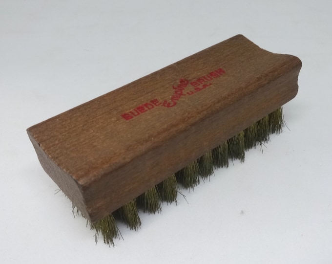 Empire Brass Bristle Suede Brush With Wood Handle, 3 5/16 Inches Long ...