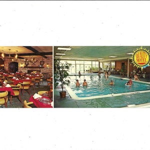 1960s Postal de York Valley Inn & Sword and Shield Restaurant, Pensilvania, Sin publicar, 9 x 3.5 pulgadas, US Route 30