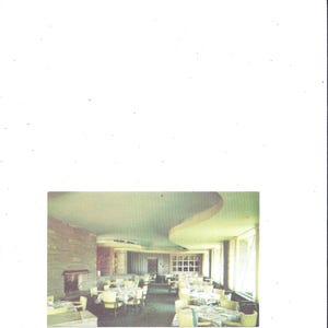 Terrassenraum-Postkarte, Schuler's Restaurant, Saint Joseph, Missouri, US 12, Reiseandenken, Esszimmer, Upcycle-Sammelalbum