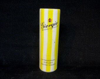 1980s Giorgio of Beverly Hills Extraordinary Perfumed Dusting Powder, .75 oz., 50% Content Vintage Fragrance, Cardboard Container