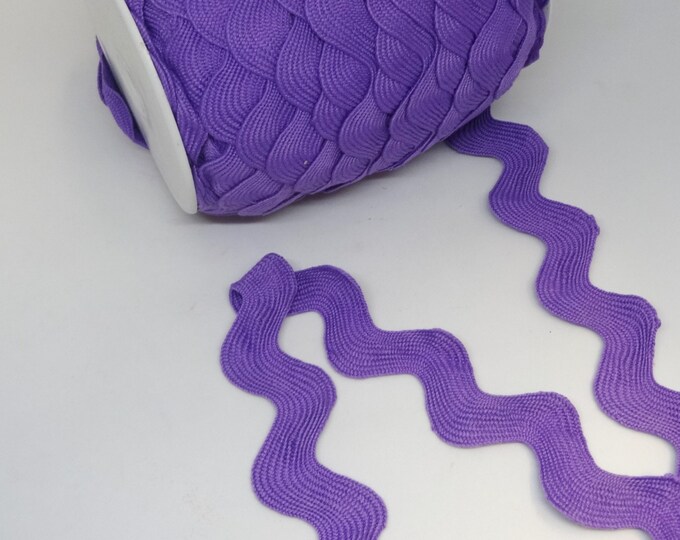 Jumbo Rick Rack in Lavender 1.4 Inch Wide Poly Fun Trim BY Etsy