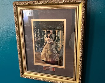 William Maughan Framed Print Civil War Era Wedding, Double Matted with Bible Verse. 12 x 10 Size, Home Decor, Long Blurb on Back with Story