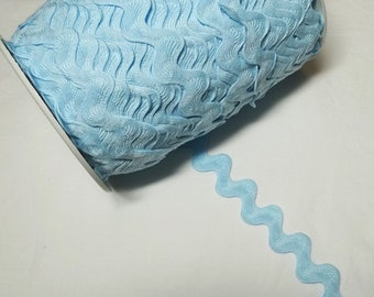 2,5cm Zackenlitze Nähen Zackenlitze in BLAU In 2-YARD Schritten, Polyester, Größe 49, Chevron, Nähzubehör, Dekoration, Kissen