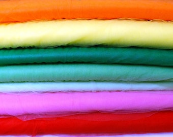 New, 54 Inch Nylon Tulle in Several Colors for Bridal, Costumes or Party Dresses, BY the YARD, Very Pretty, Colorful, Versatile Net Tulle