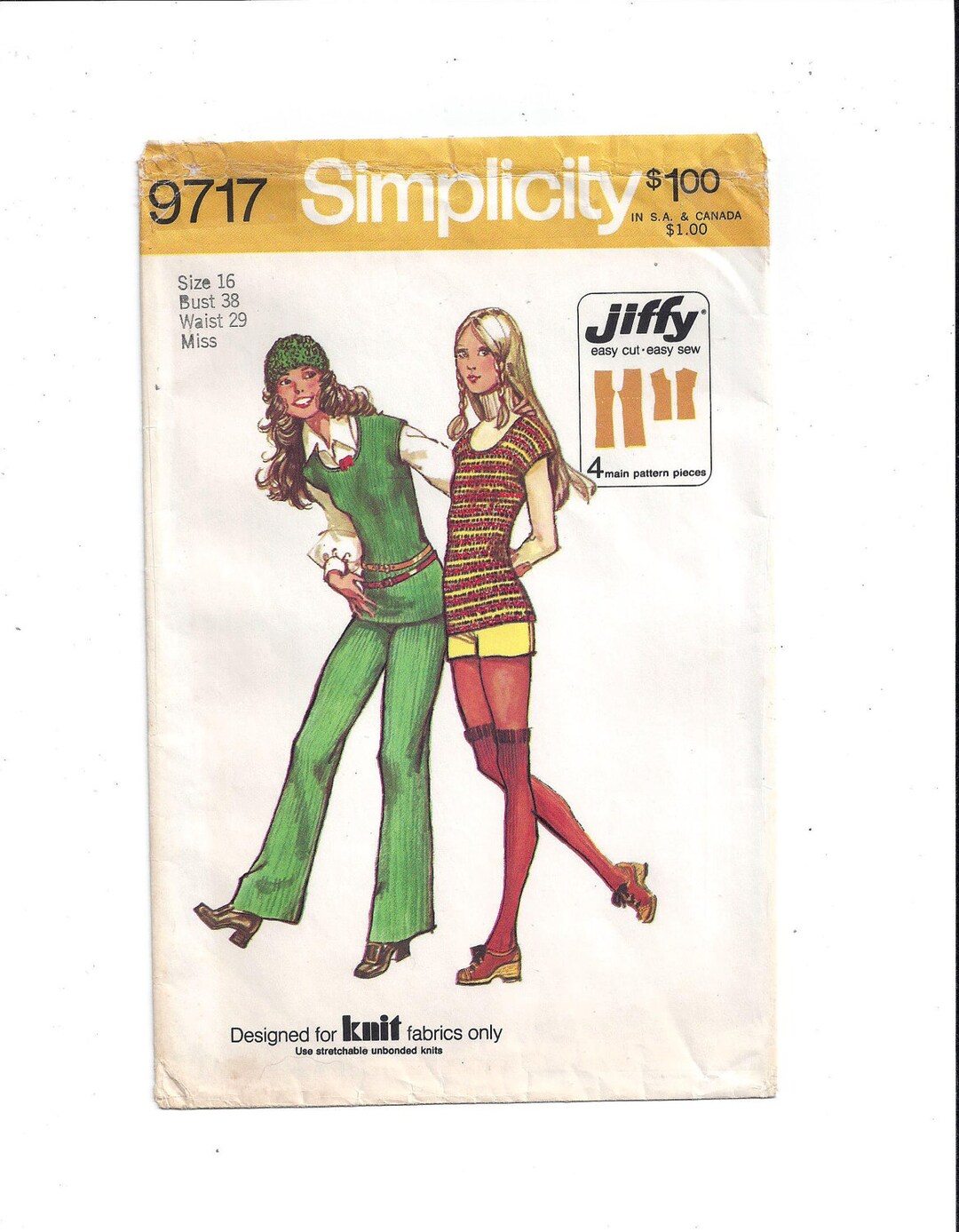 Simplicity 9717 Pattern for Misses' Jiffy Top, Pants, Short Shorts ...