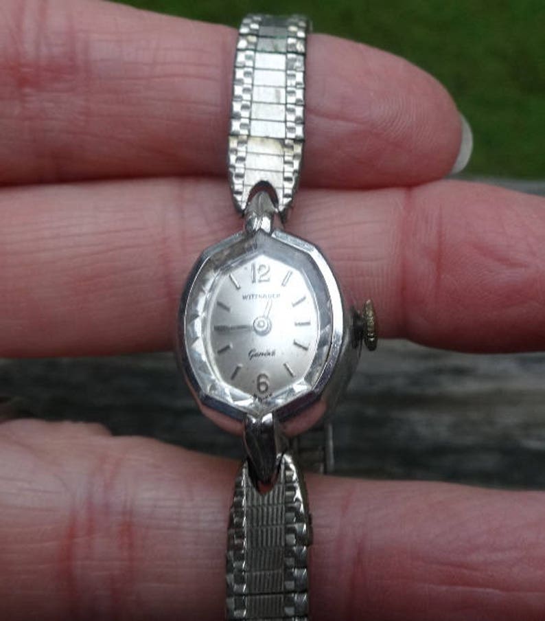 1950s Wittnaeur Geneve Lady's Watch 10K RGP Bezel 10K | Etsy