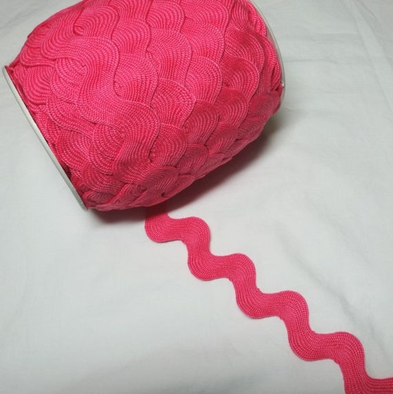 Jumbo Bright Pink Rick Rack Sewing Trim 1 4 Inch Wide Poly Etsy