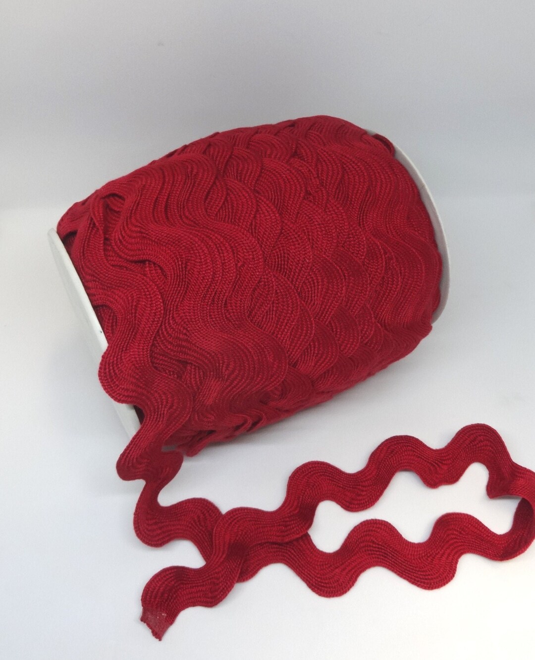 Jumbo Barn Red Rick Rack, 1.4 Inch Wide Poly Fun Trim, BY the YARD