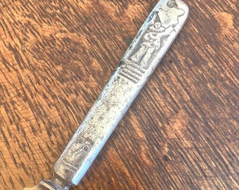 Antique Clown Child's Flatware Knife by Imperial Silver Plate, Replacement