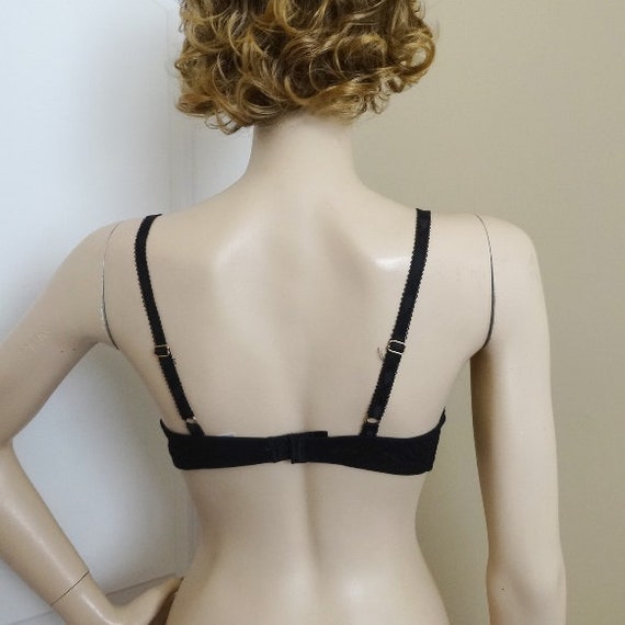 1990s Victoria's Secret Bra, Black Lace, Size 38B, Underwire