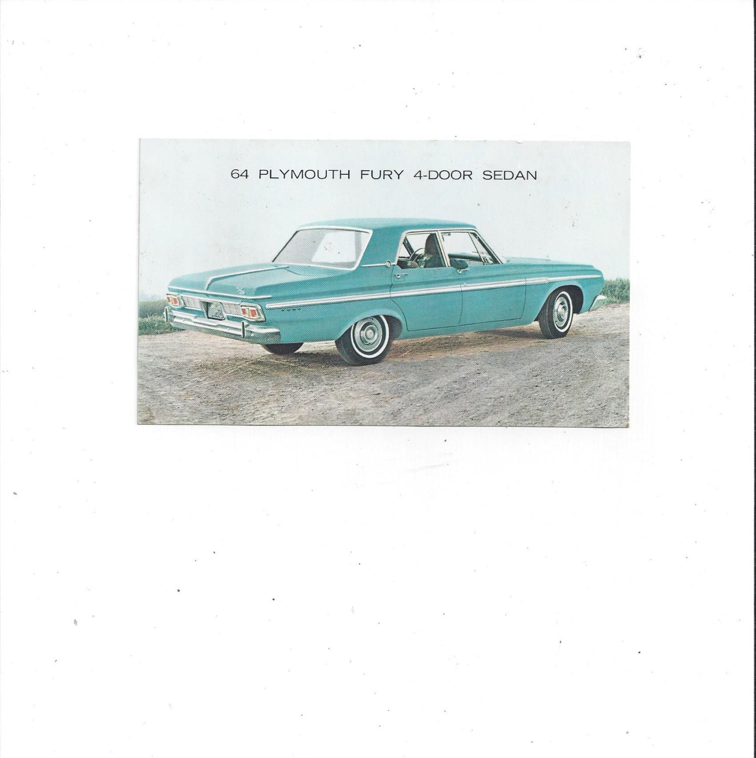 1964 Vintage Plymouth Fury 4 Door Sedan Car Postcard in Aqua, Unposted, Get  up \u0026 Go Plymouth, Vintage Car Advertising - Etsy, image size:1496x1500