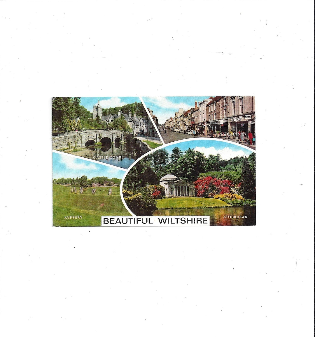 1981 Postcard of Wiltshire England Posted 20P Stamp Etsy