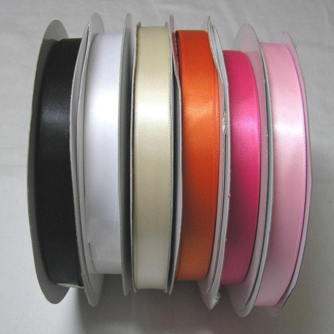 Satin Ribbon in 6 Colors, 5/8 Inches Wide, 5 Yards for 1 Money, Hair ...