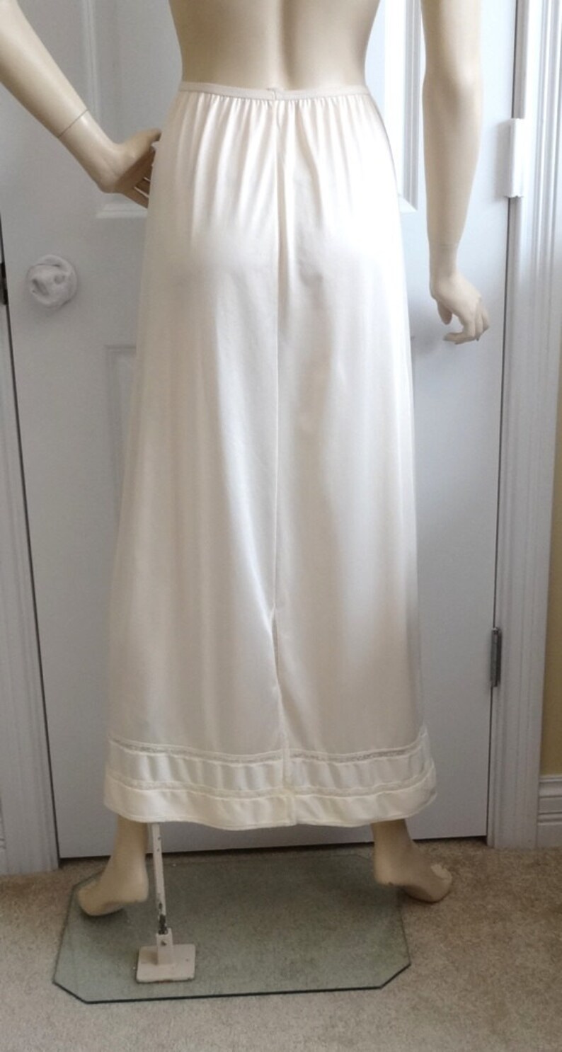 1960s Maxi Half Slip by Texsloom Floor Length Beige Size Etsy UK