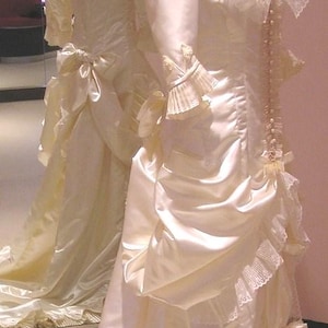 Wedding Dress Victorian Style, Size 6, Gorgeous, NEW with Exquisite Details, Hand Crafted by Shop Owner with Lace, Multiple Pleats, Rusching