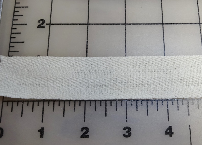 Buy NATURAL Cotton Twill Tape BY the YARD 1 Inch for Sewing Online in